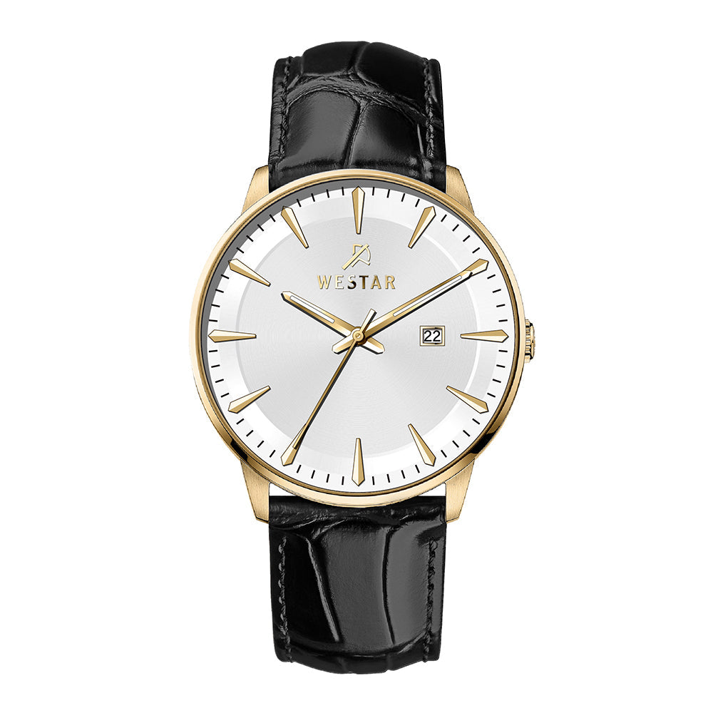 Westar Executive Gents White Dial Quartz Watch - EX7649GPN101