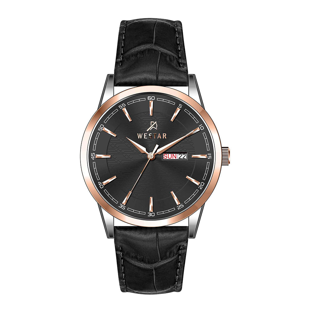 Westar Executive Gents Black Dial Quartz Watch - EX7653SPN603