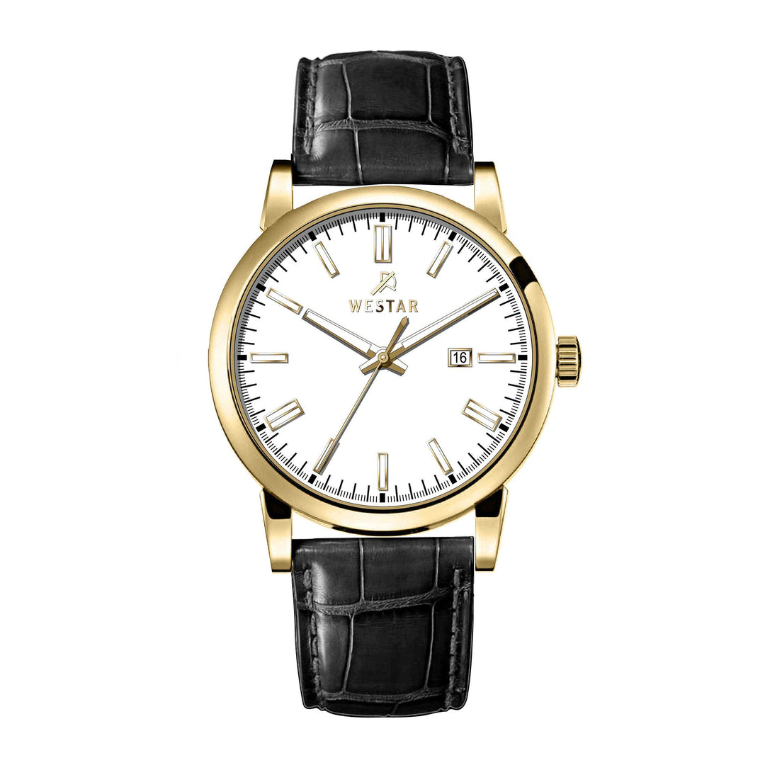 Westar Executive Gents White Dial Quartz Watch - EX7658GPN101