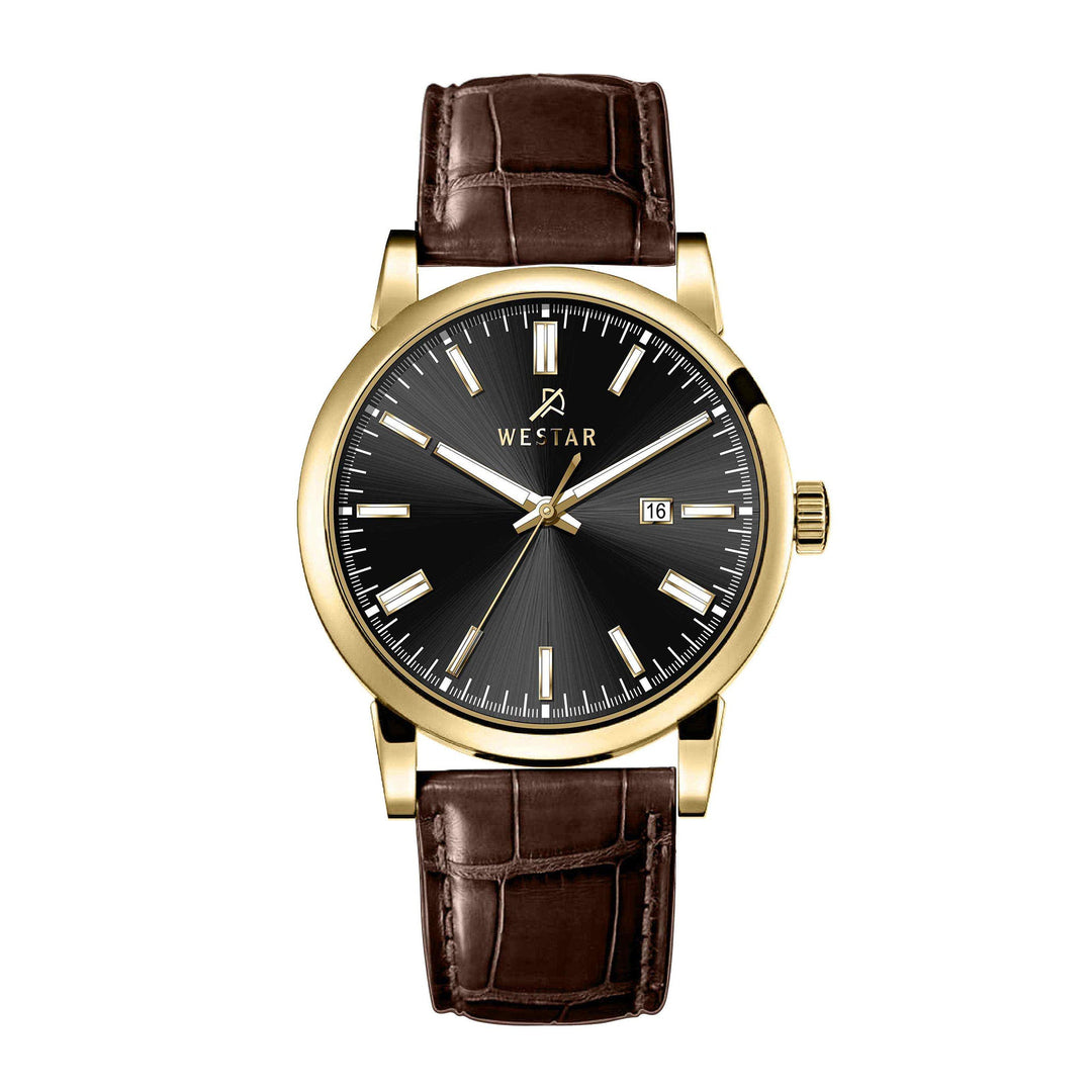 Westar Executive Gents Black Dial Quartz Watch - EX7658GPN123
