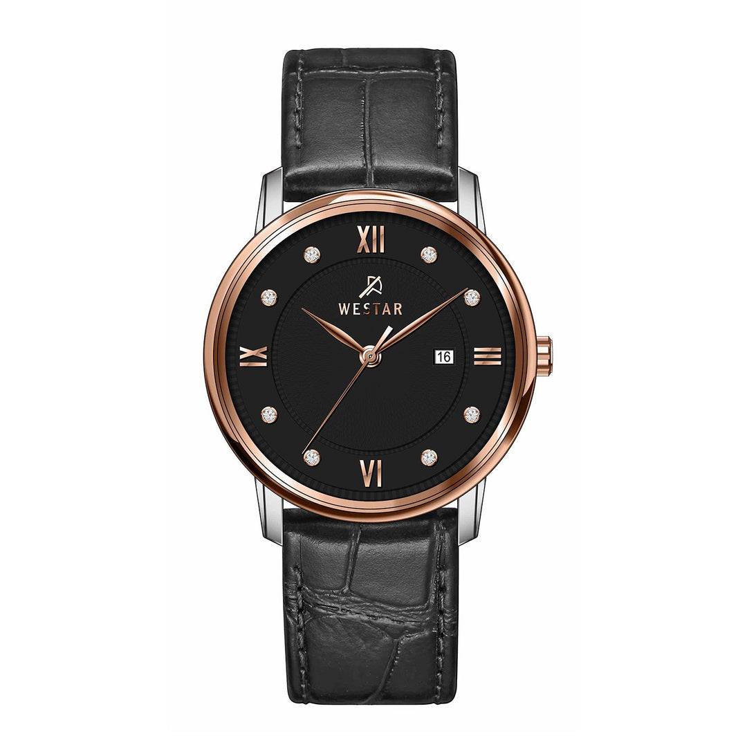 Westar Executive Gents Black Dial Quartz Watch - EX7660SPN603