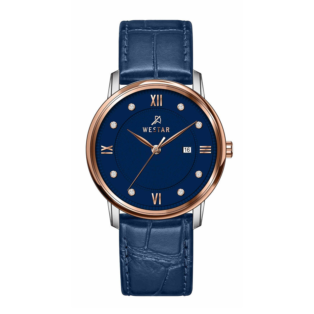 Westar Executive Gents Blue Dial Quartz Watch - EX7660SPN644