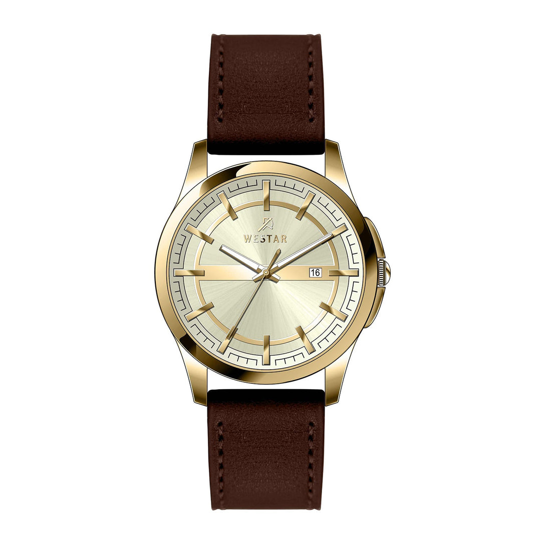 Westar Executive Gents Light Champagne Dial Quartz Watch - EX7663GPN122