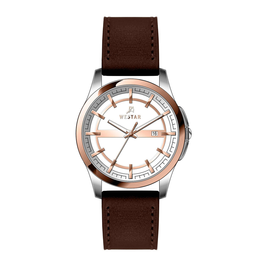 Westar Executive Gents White Dial Quartz Watch - EX7663SPN621